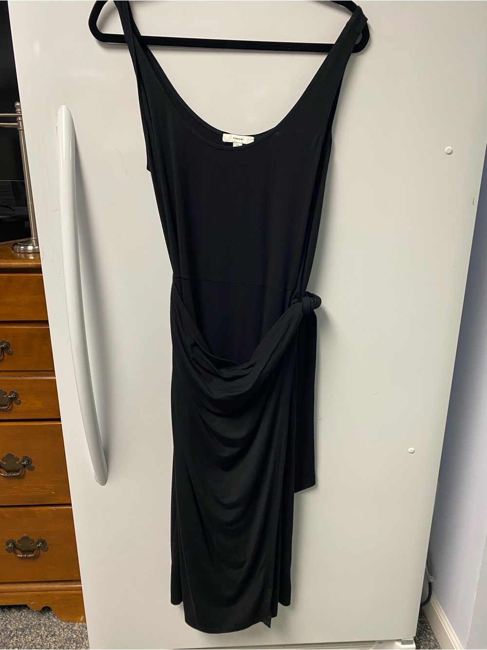 Vince Black Wrap Dress - Picture 2 of 7